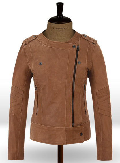 Light Vintage Tan Hide Leather Jacket # 220 - LeatherCult