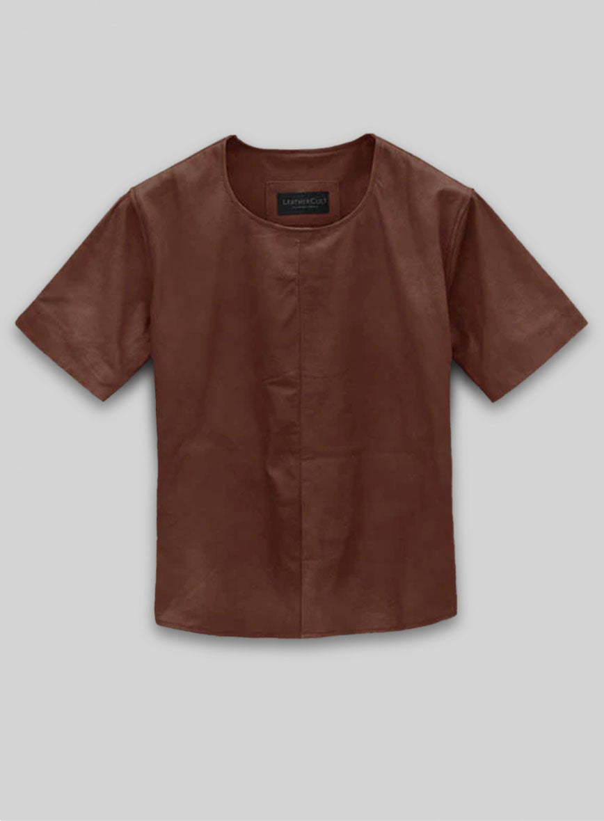 Light Weight Unlined Leather T- shirt