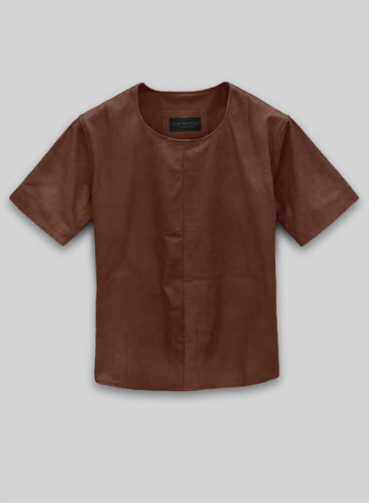 Light Weight Unlined Leather T- shirt