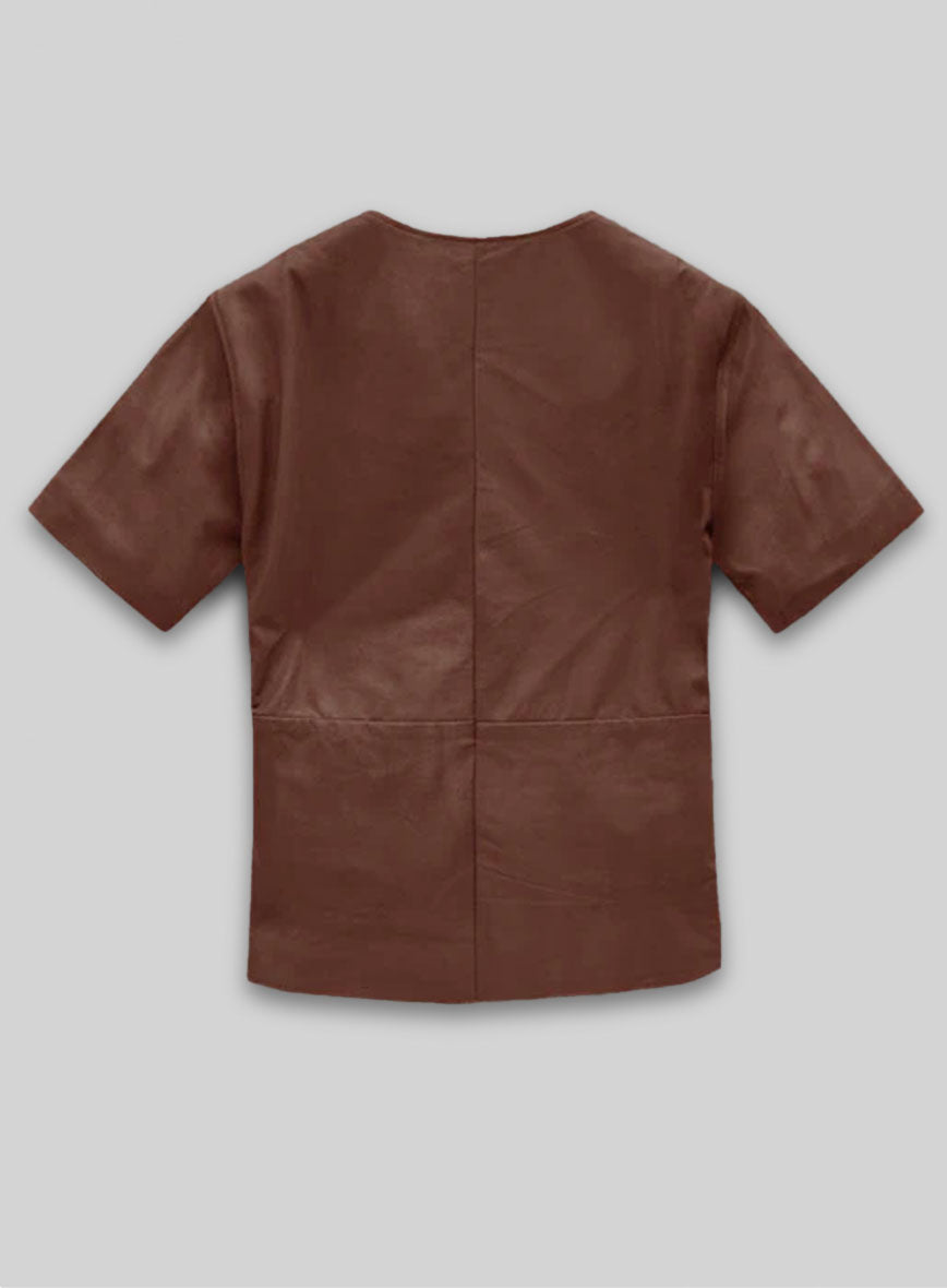 Light Weight Unlined Leather T- shirt