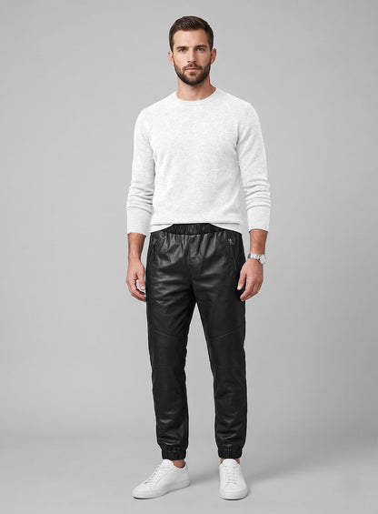 Lushfit Leather Joggers