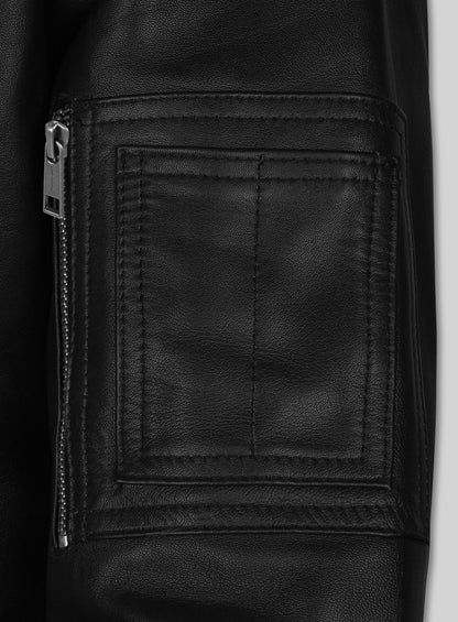 MA-1 Bomber Leather Jacket
