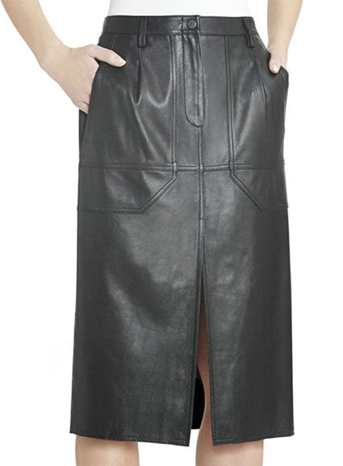 Mable Leather Skirt - # 191 - LeatherCult