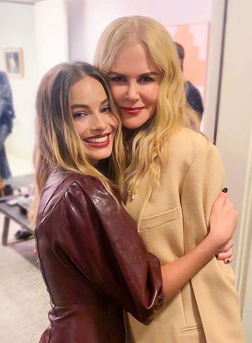 Margot Robbie Leather Dress - LeatherCult