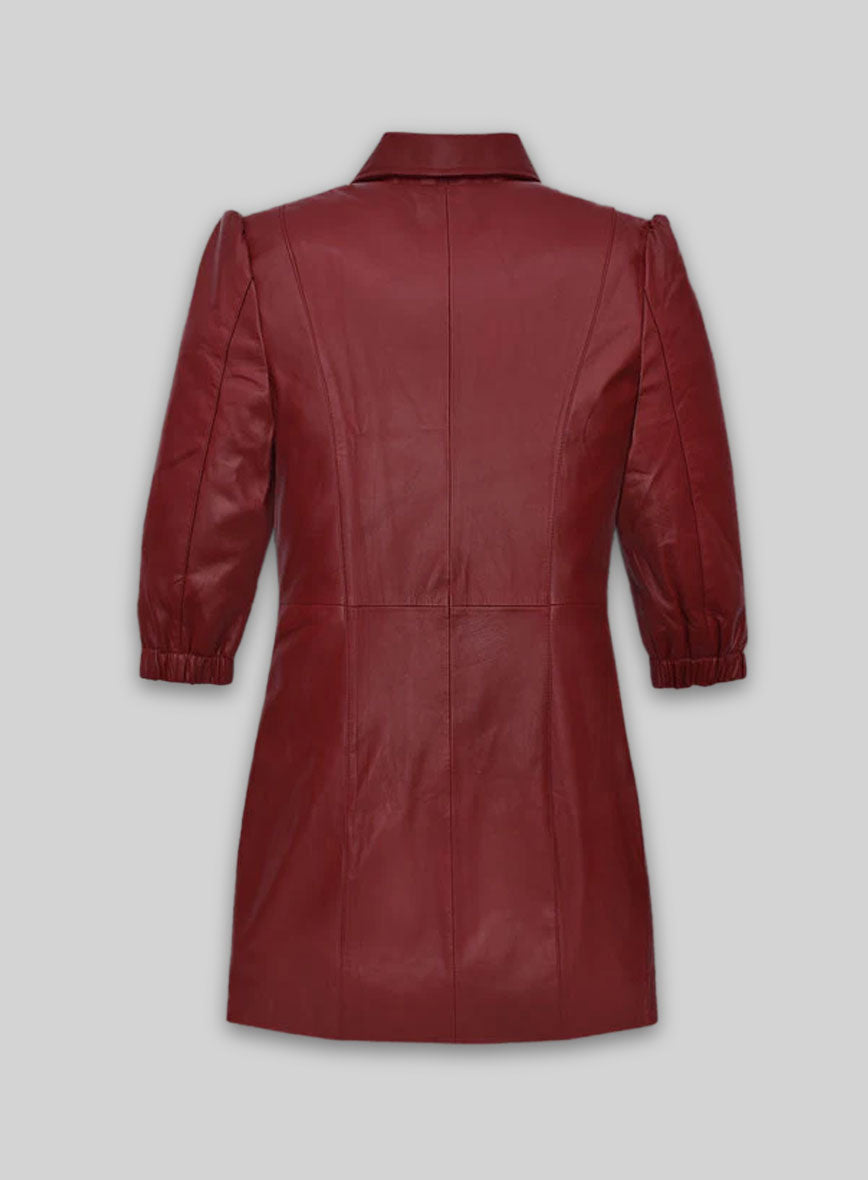 Margot Robbie Leather Dress