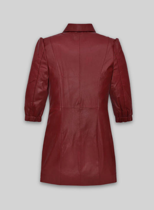 Margot Robbie Leather Dress
