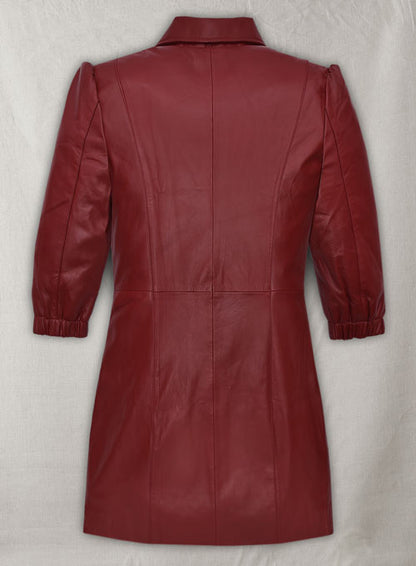 Margot Robbie Leather Dress - LeatherCult