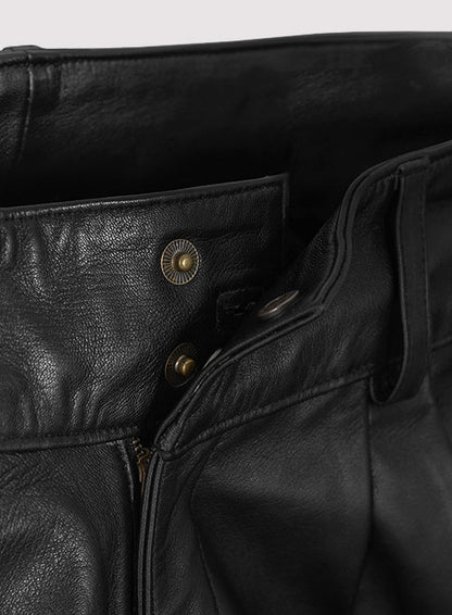 Margot Robbie Leather Shorts - LeatherCult