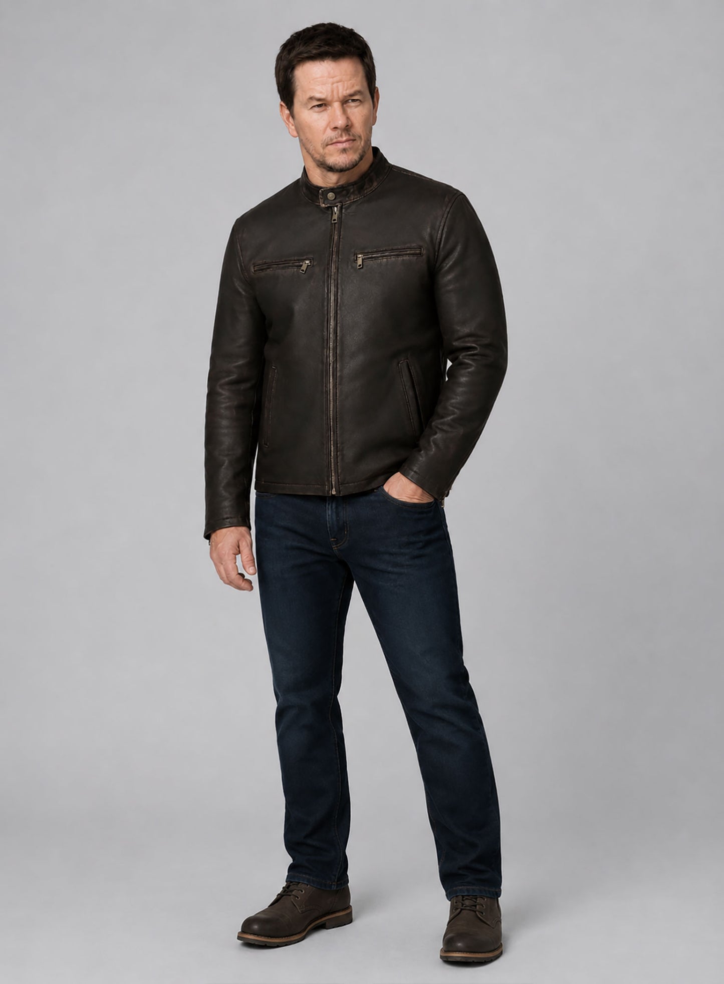 Mark Wahlberg Contraband Leather Jacket