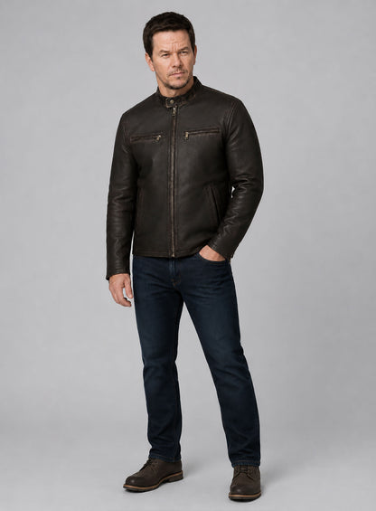 Mark Wahlberg Contraband Leather Jacket