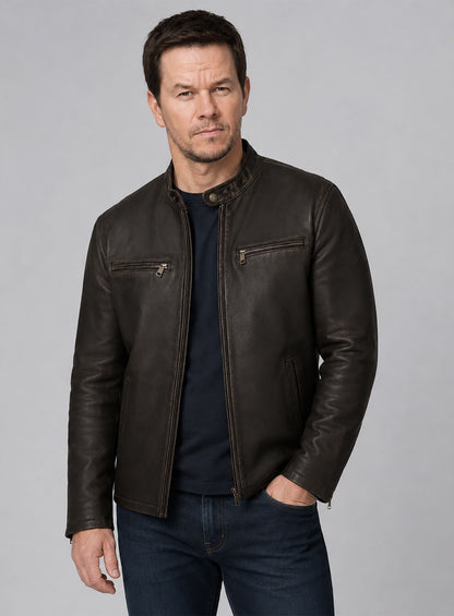 Mark Wahlberg Contraband Leather Jacket