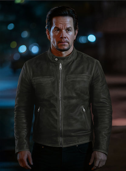 Mark Wahlberg Daddys Home Leather Jacket