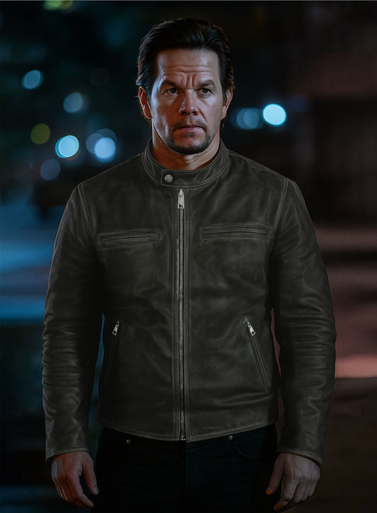 Mark Wahlberg Daddys Home Leather Jacket