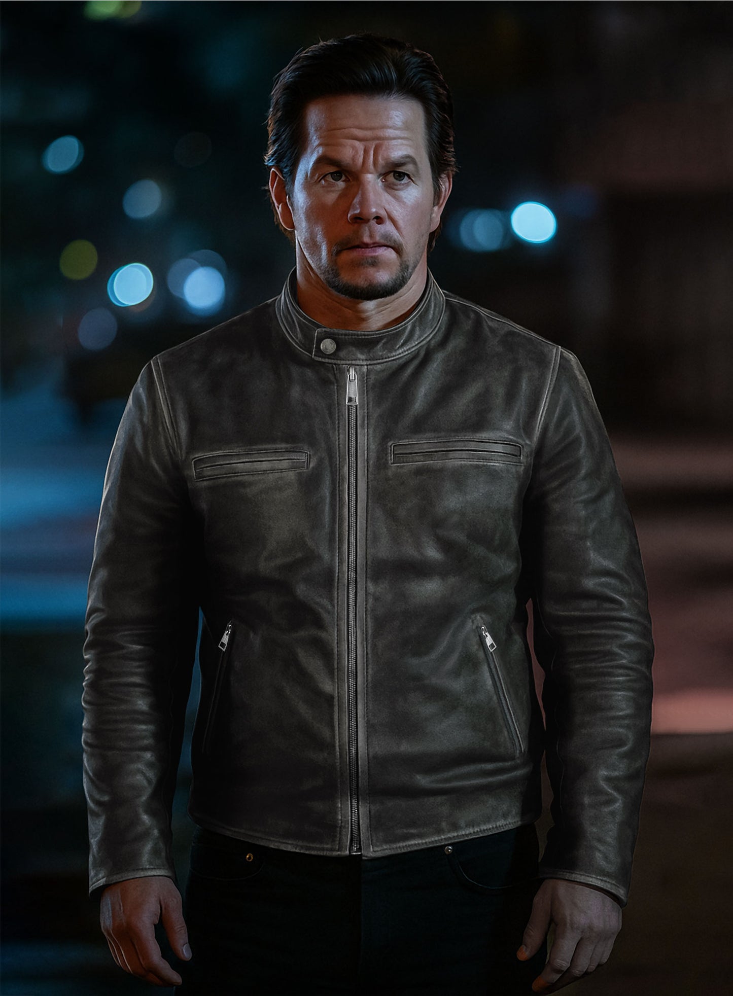 Mark Wahlberg Daddys Home Leather Jacket