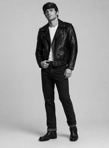 Marlon Brando The Wild One Leather Jacket