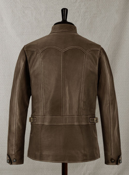 Soft Scottish Brown Washed&Wax Martin Lawrence Leather Jacket #2 - LeatherCult
