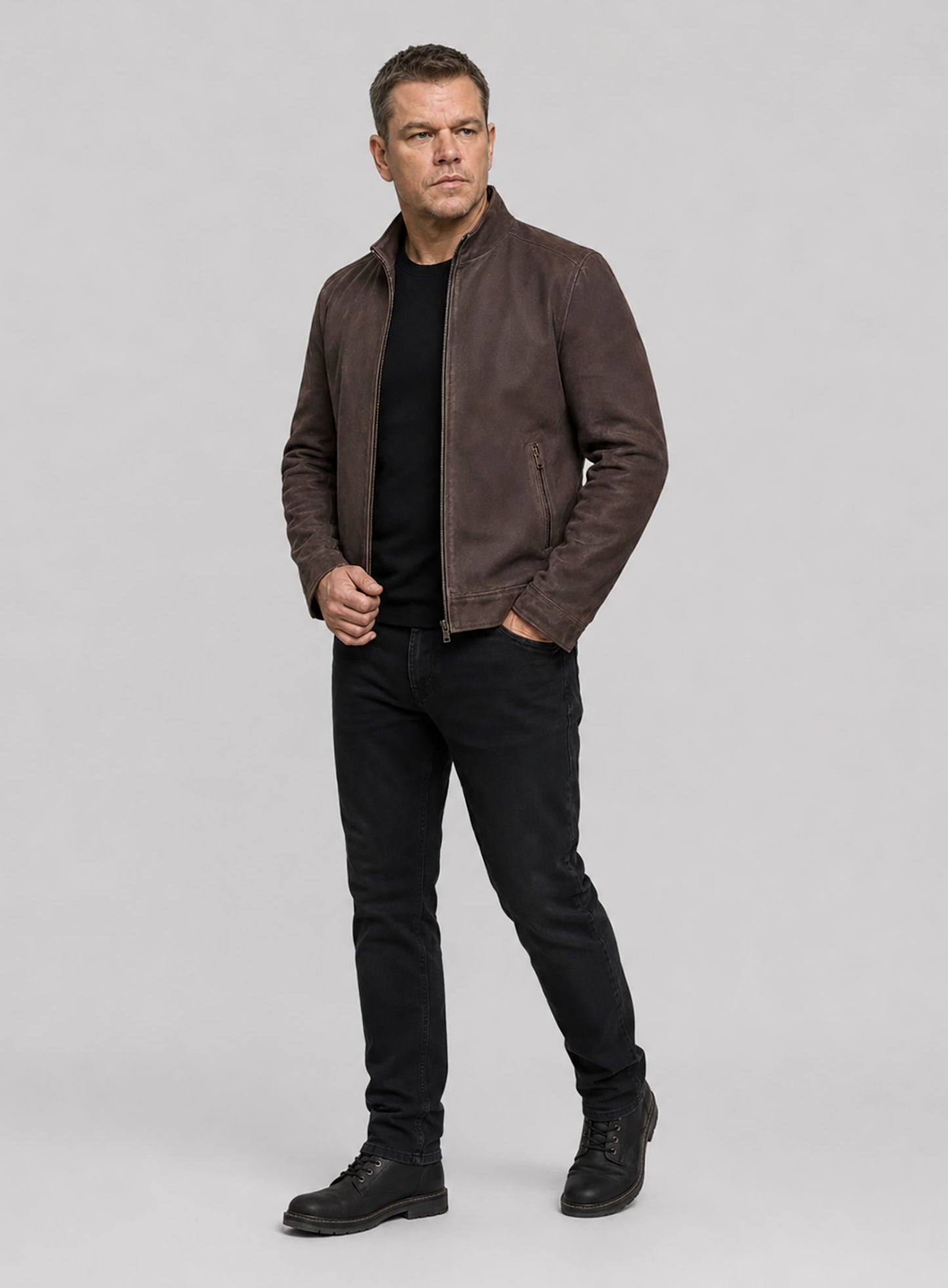 Matt Damon Jason Bourne Leather Jacket