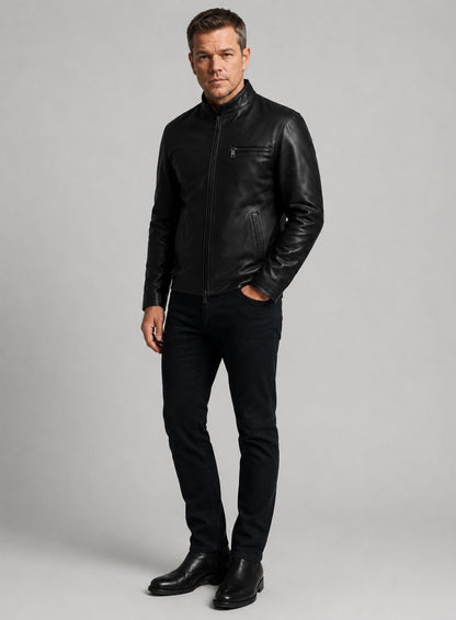 Matt Damon Leather Jacket
