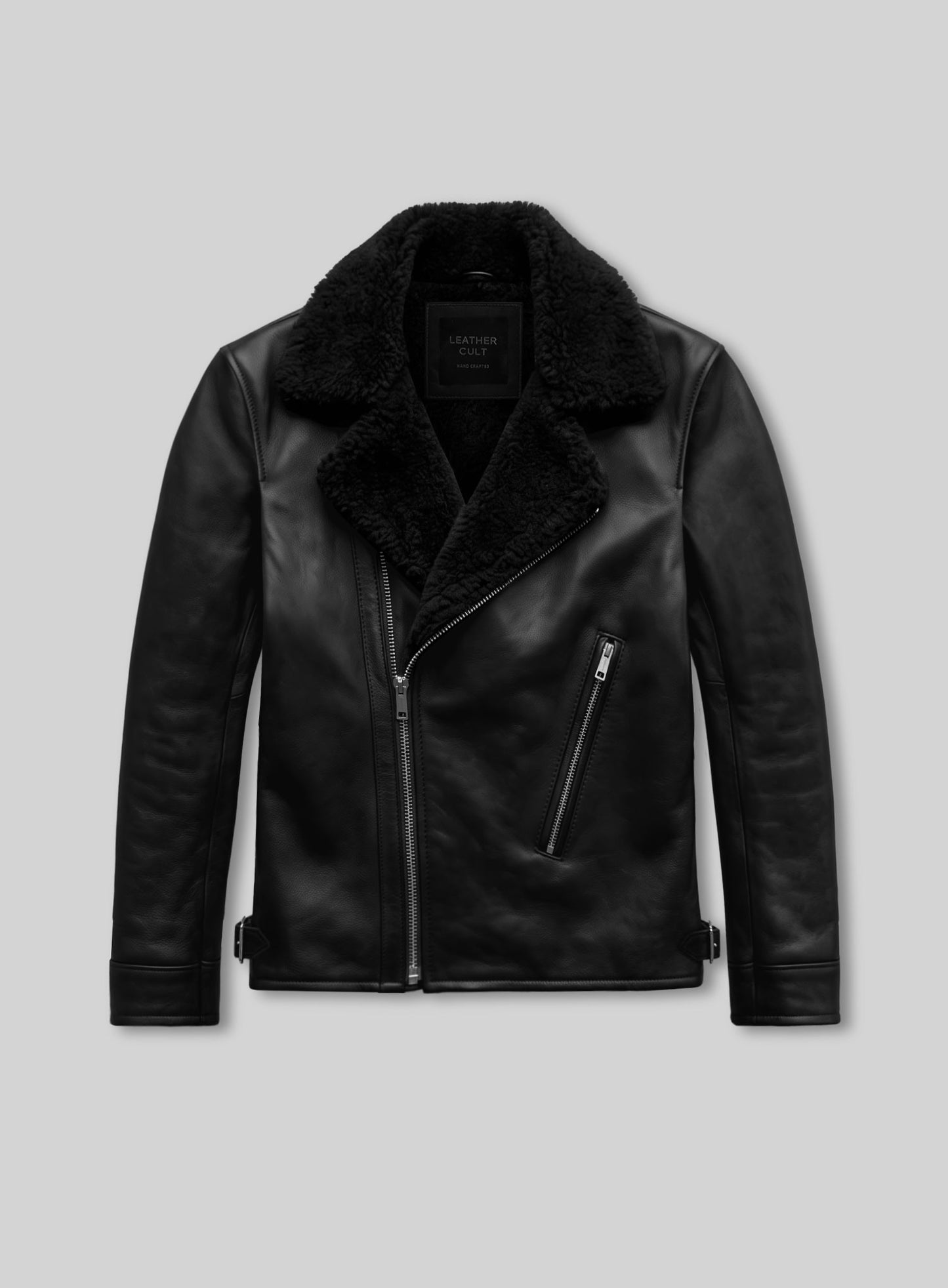 Maverick Sherpa Leather Jacket