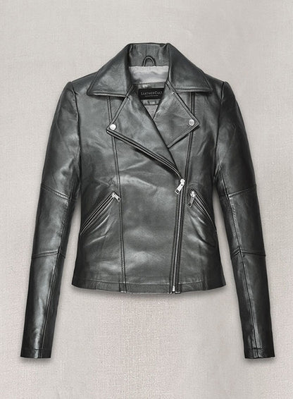 Metallic Gray Leather Jacket # 212 - LeatherCult