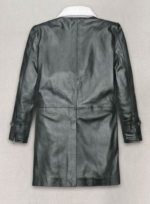 Metallic Lurex Gray Tom Hardy Trench Coat - LeatherCult