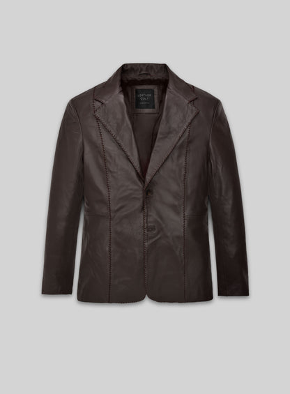 Michael Shannon Elvis & Nixon Leather Blazer