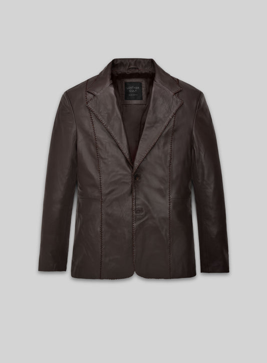 Michael Shannon Elvis & Nixon Leather Blazer