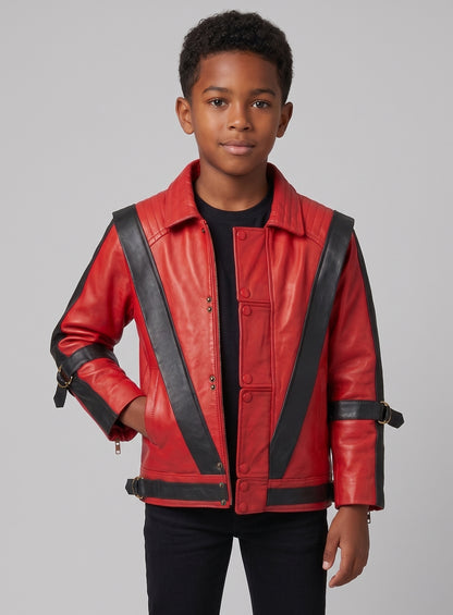 Michael Jackson Thriller Kids Leather Jacket