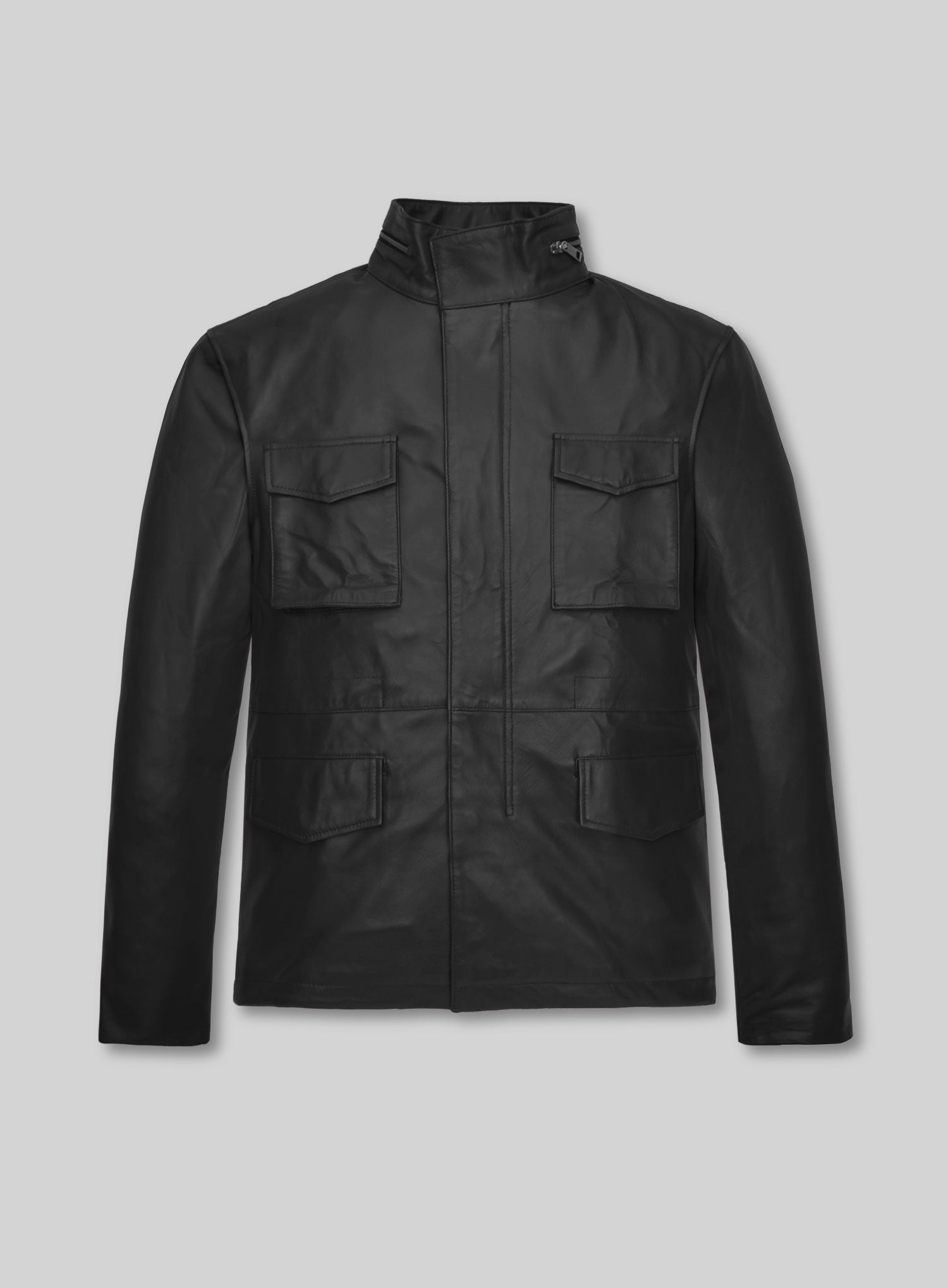 Military M-65 Leather Jacket – LeatherCult