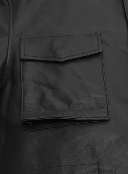 Military M-65 Leather Jacket