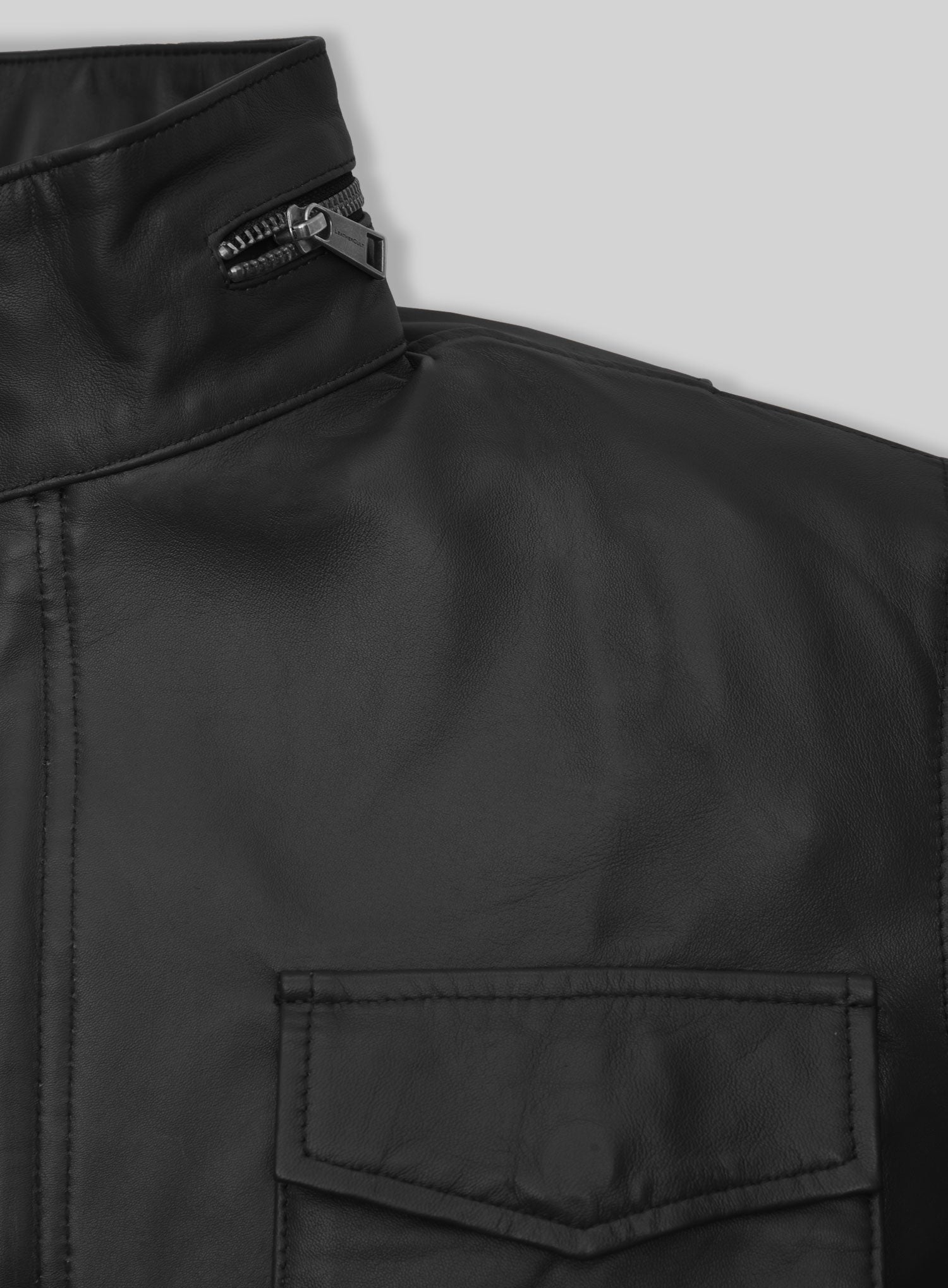 Military M-65 Leather Jacket – LeatherCult