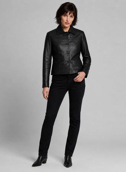 Milla Jovovich Leather Jacket