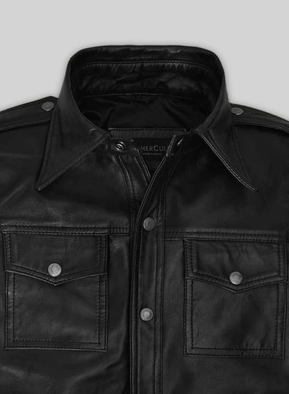 Millie Bobby Brown Leather Dress