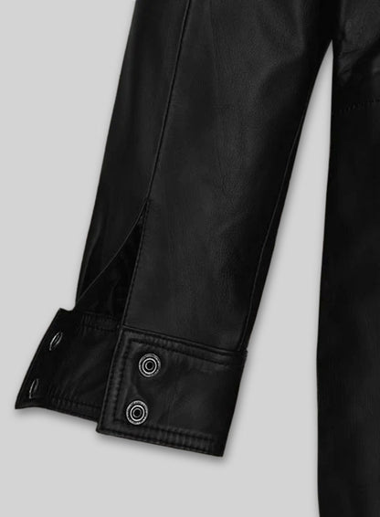 Millie Bobby Brown Leather Dress