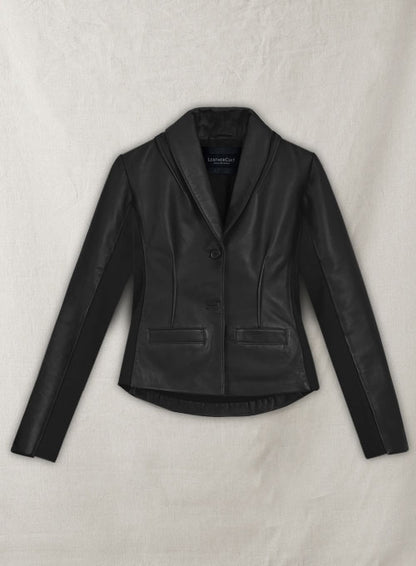 Modern Stretch Leather Blazer - LeatherCult