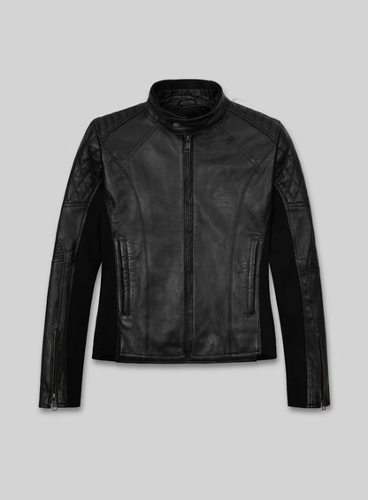Modern Stretch Leather Jacket