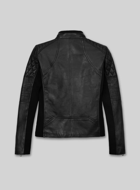 Modern Stretch Leather Jacket