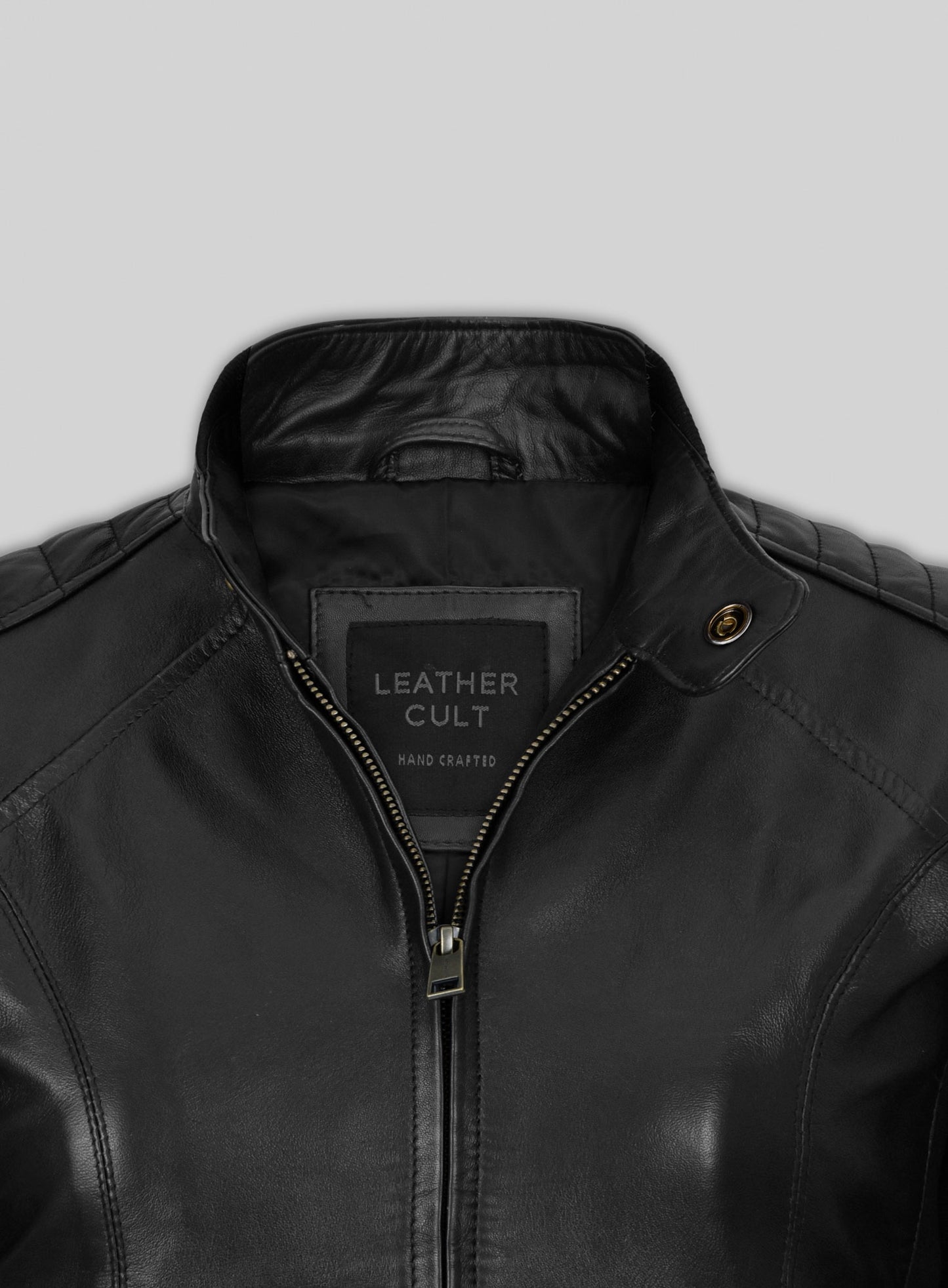 Modern Stretch Leather Jacket