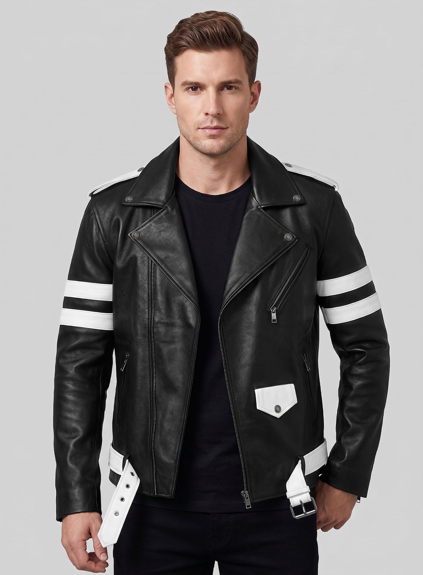 Monza Biker Leather Jacket