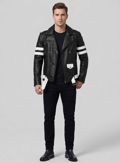 Monza Biker Leather Jacket