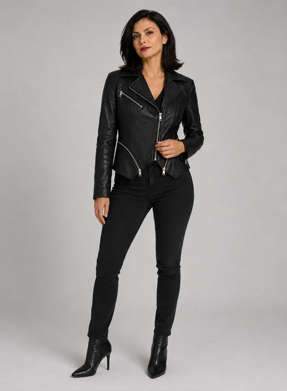 Morena Baccarin Last Looks Leather Jacket