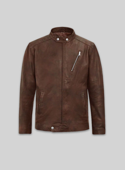 Motorad Spanish Brown Biker Leather Jacket