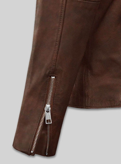 Motorad Spanish Brown Biker Leather Jacket
