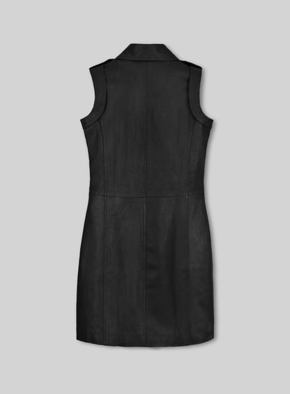 Motivated Biker Leather Dress - # 772