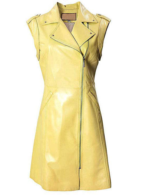Motivated Biker Leather Dress - # 772 - LeatherCult