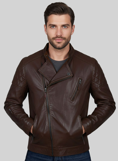Moto Biker Leather Jacket