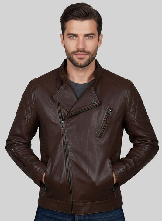 Moto Biker Leather Jacket