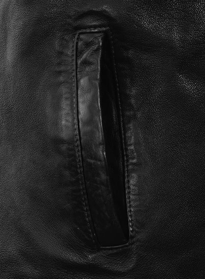 Motorad Black Biker Leather Jacket