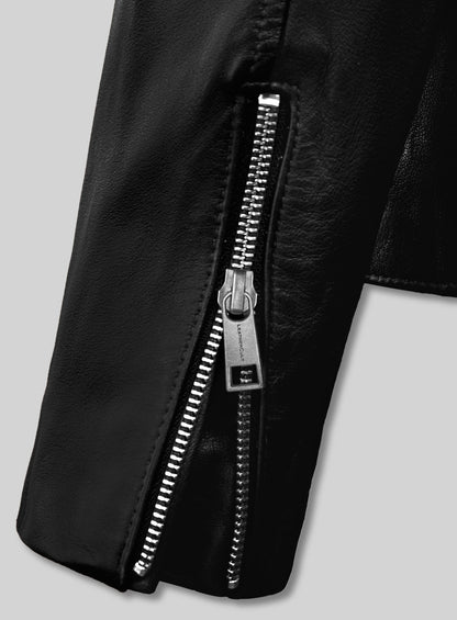 Motorad Black Biker Leather Jacket