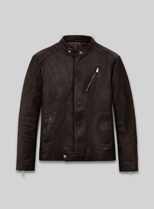 Motorad Brown Biker Leather Jacket